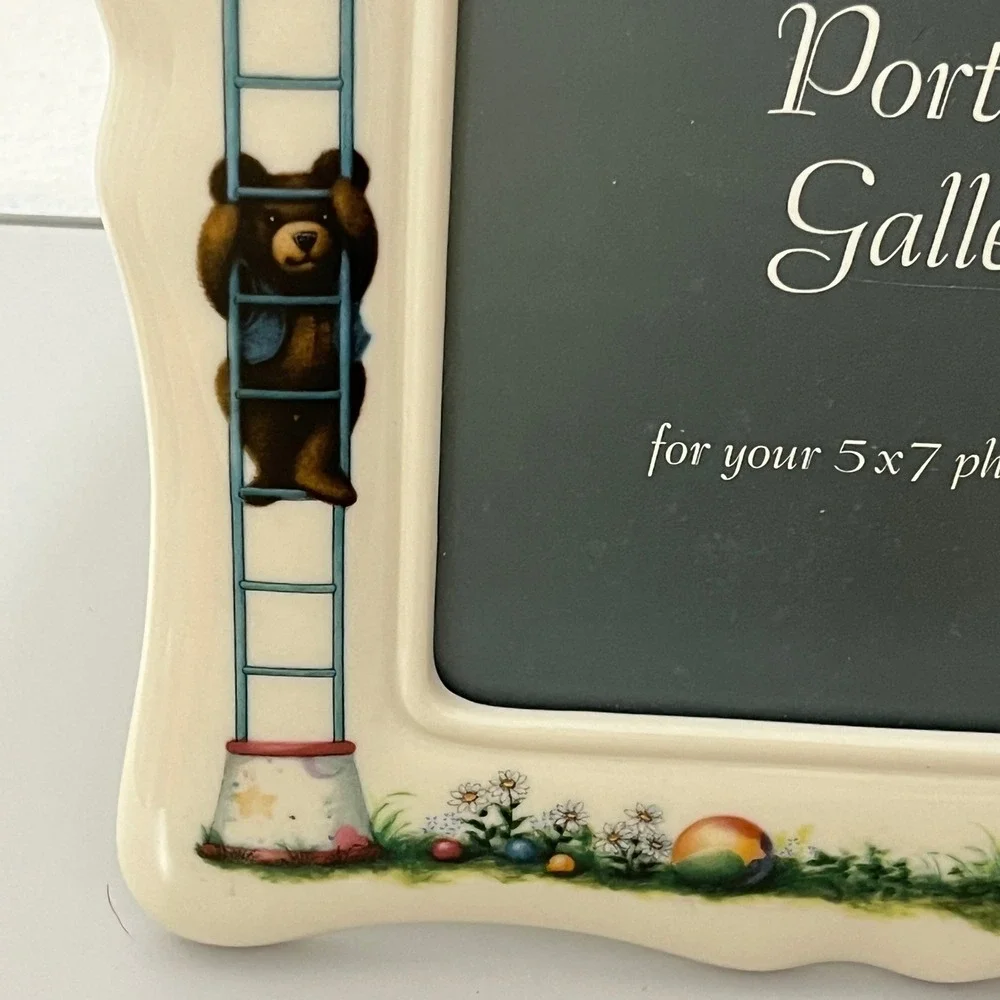 Lenox Picture Frame Unisex 5x7 Ivory China‎ Bears Heirloom Collection Whimsical